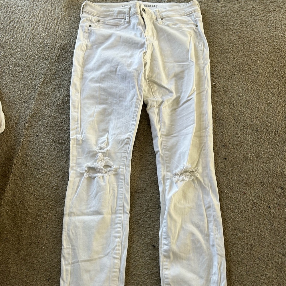 Women’s White Skinny Jeans Size 29